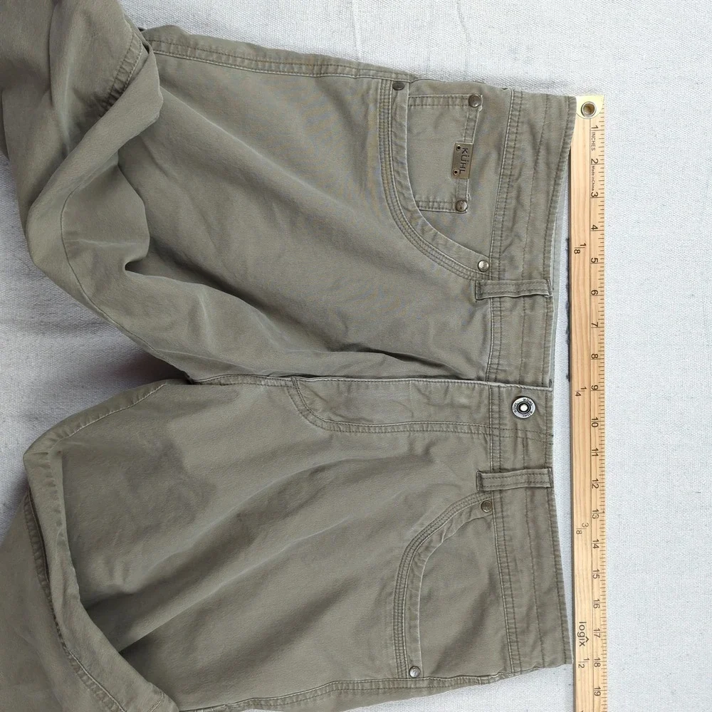 Kuhl Pants Mens 36x31* Khaki Revolvr Outdoot Hiking Camping Casual Hemmed